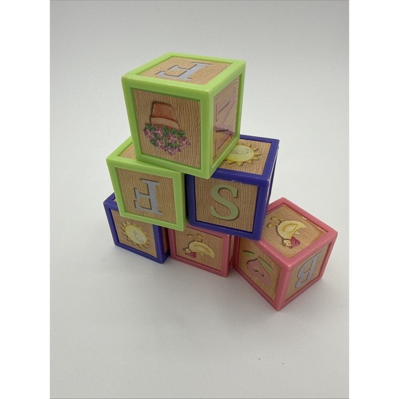 2003 American Girl Bitty Baby Robe Blanket Blocks Bear Pajamas Camera Toy - Picture 3 of 16